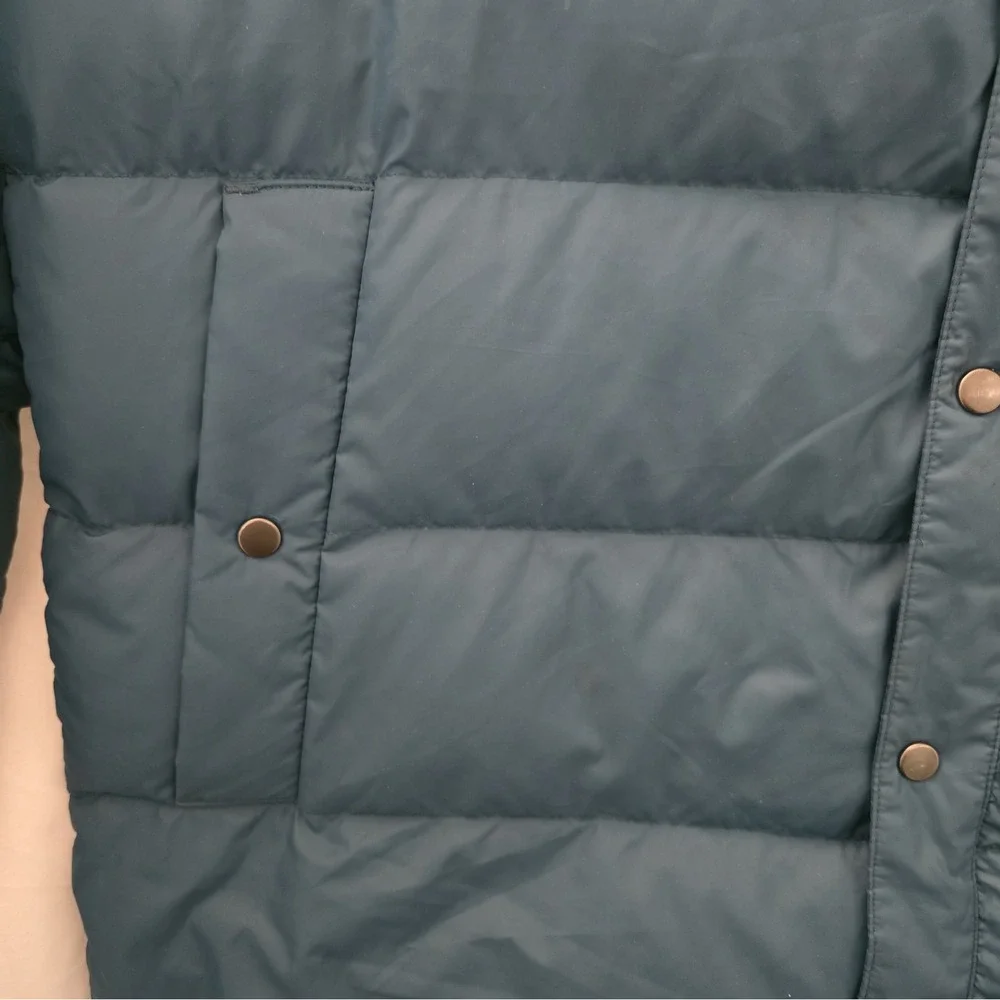 Flylow Men's Puffer Goose Down Jacket Coat Green Size L Outdoor Ski Snowboard